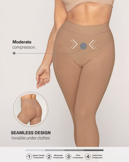 Invisible high-waisted capri shaper