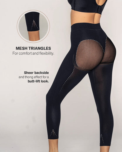 Invisible high-waisted capri shaper