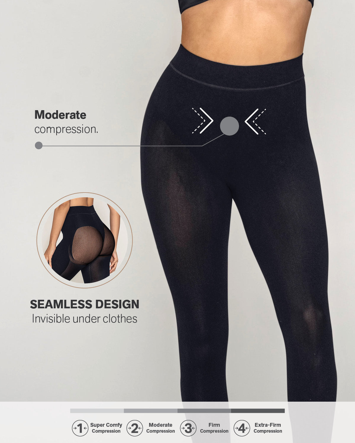 Invisible high-waisted capri shaper