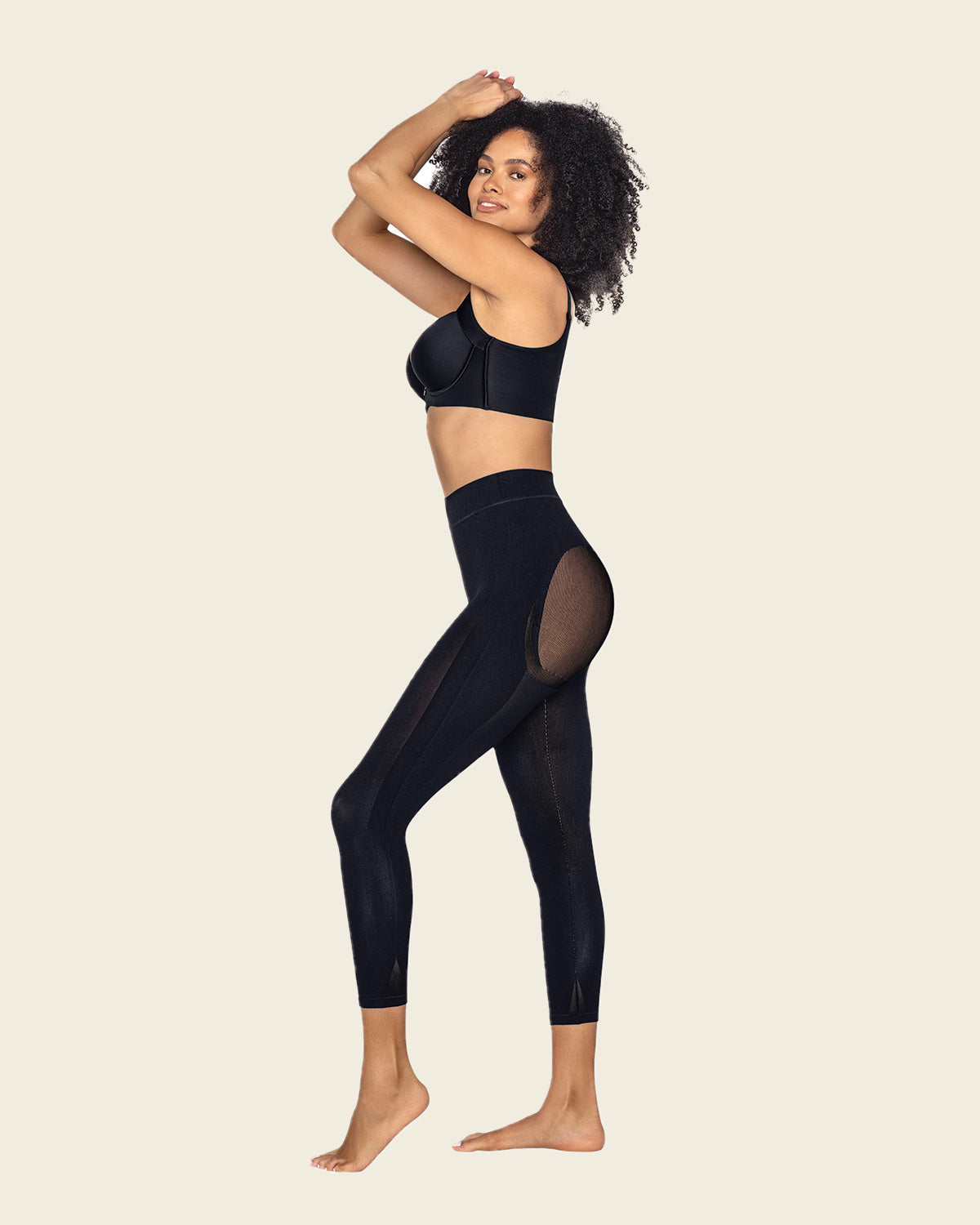 Invisible high-waisted capri shaper