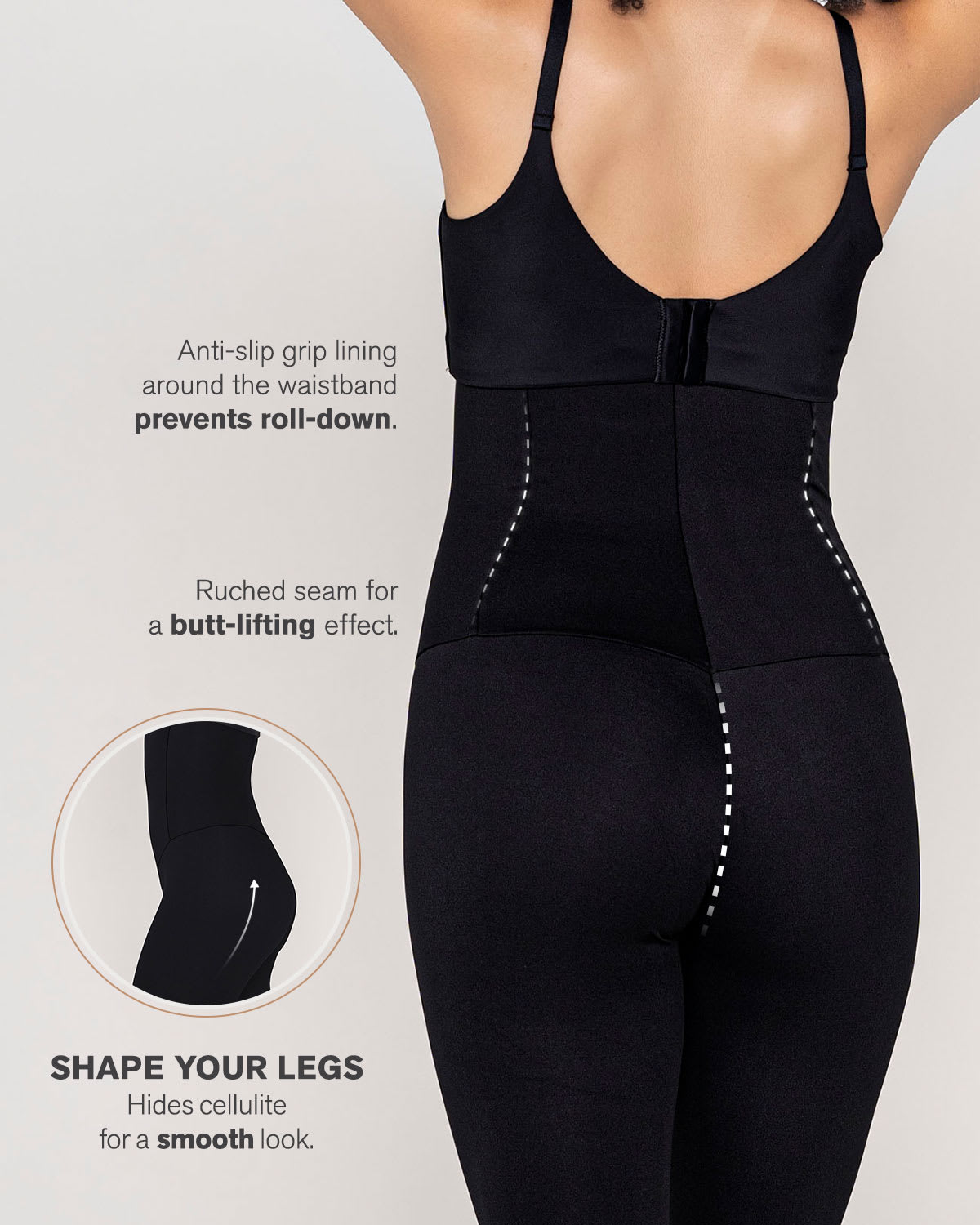Extra high waisted firm compression legging