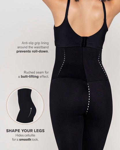 Extra high waisted firm compression legging