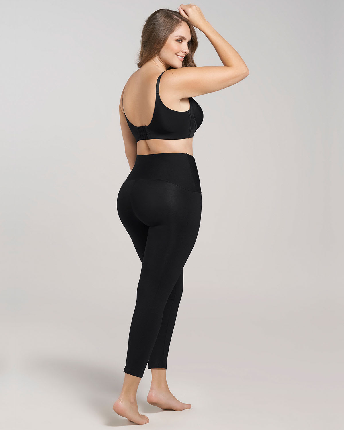 Sculpting shaper legging with butt-lifting inner short
