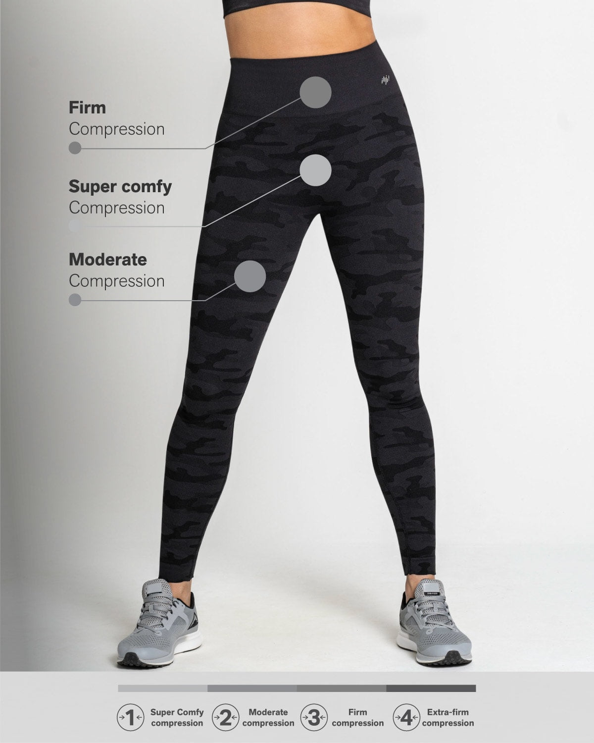 Sculpting high-waisted graphic active legging