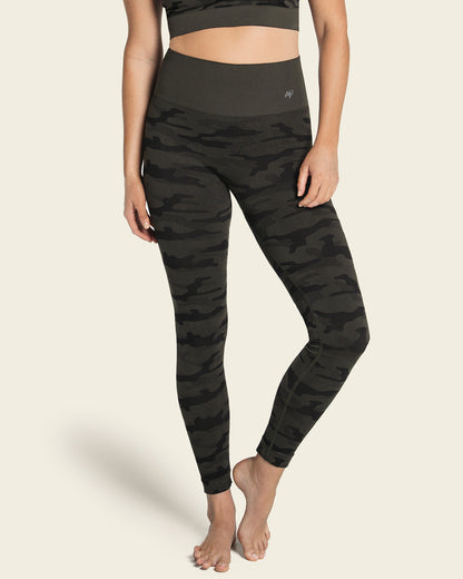 Sculpting high-waisted graphic active legging
