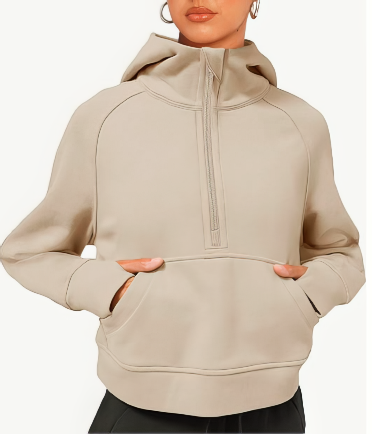 Bella Half-Zip Pullover Hoodie