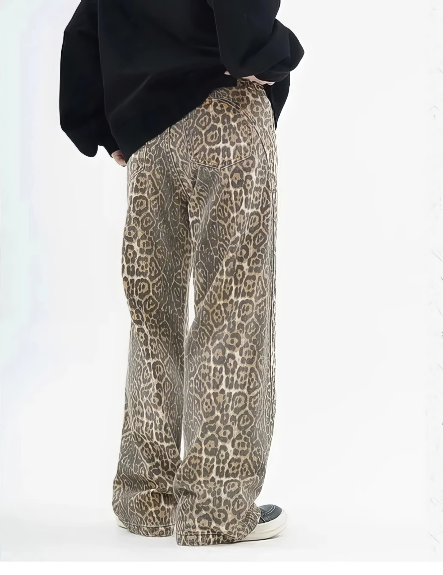 Vintage Leopard Print Jeans