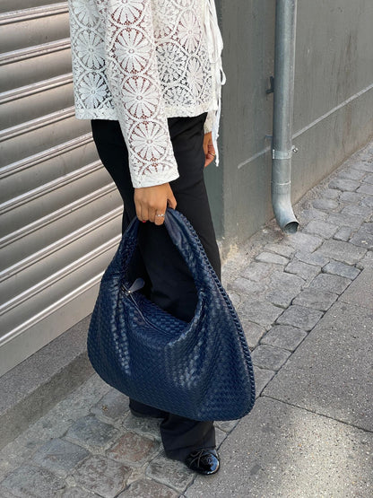Cross-Weave Bag - Navy