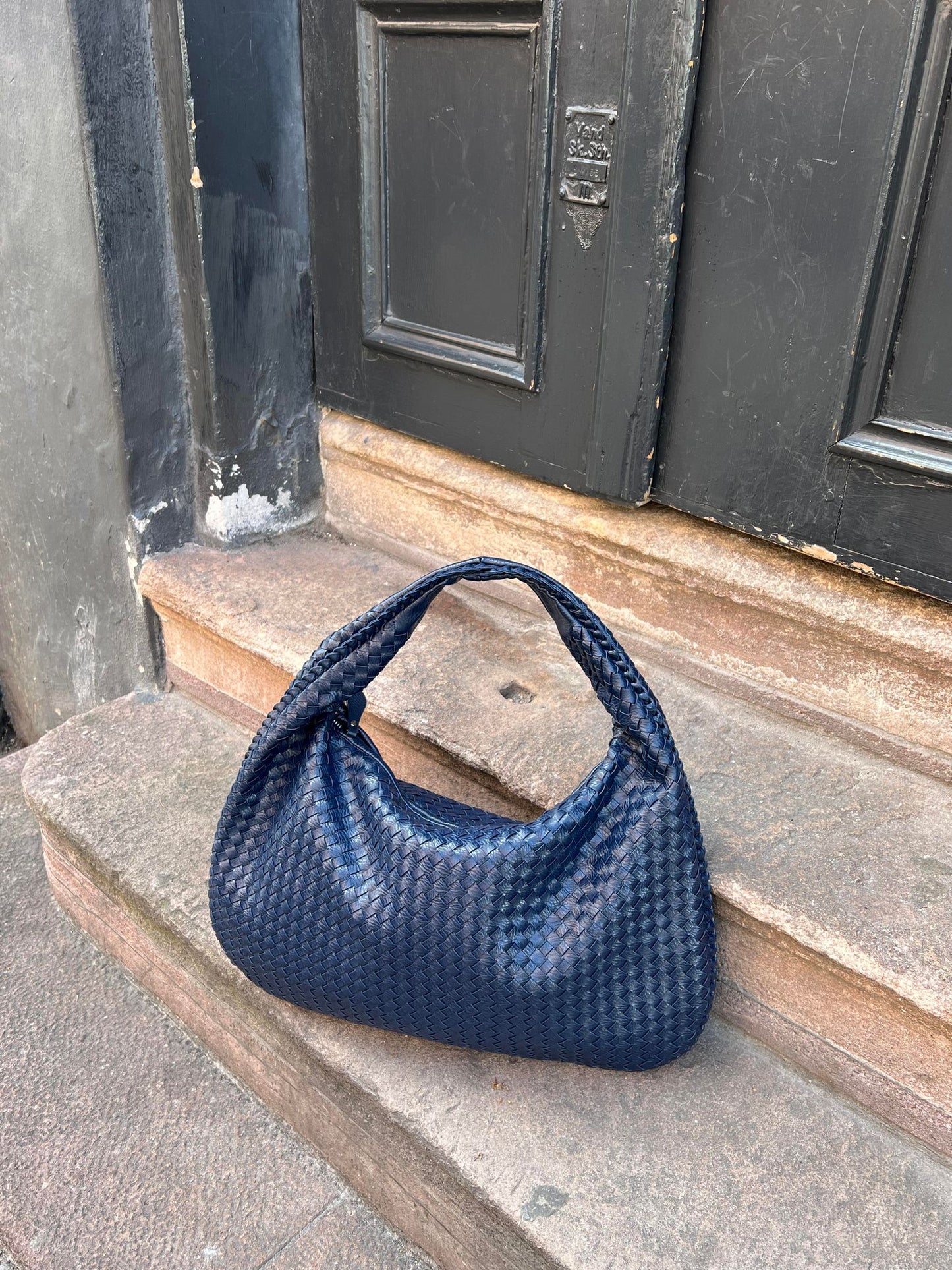 Cross-Weave Bag - Navy