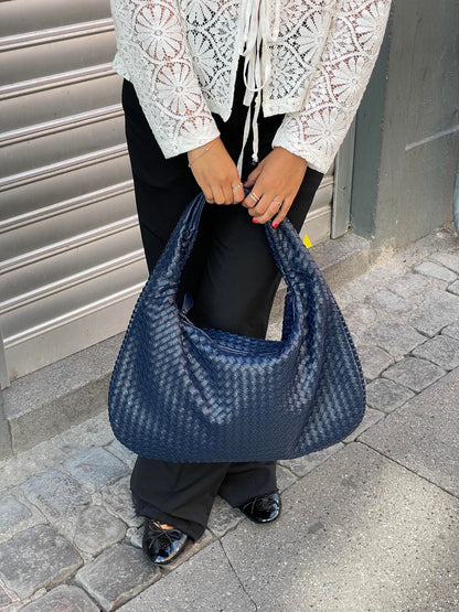 Cross-Weave Bag - Navy