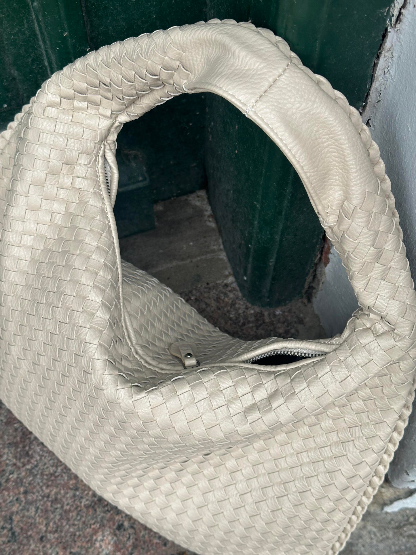 Cross-Weave Bag - Light beige