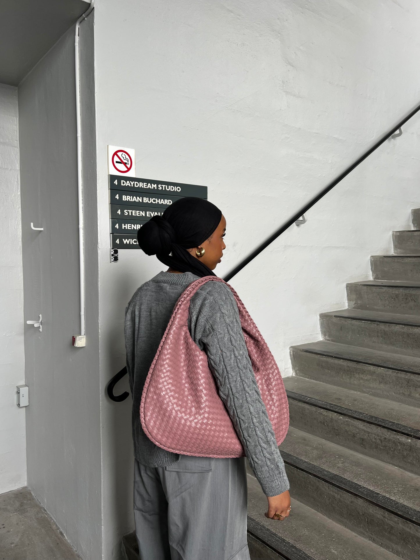 Cross-Weave Bag - Rose