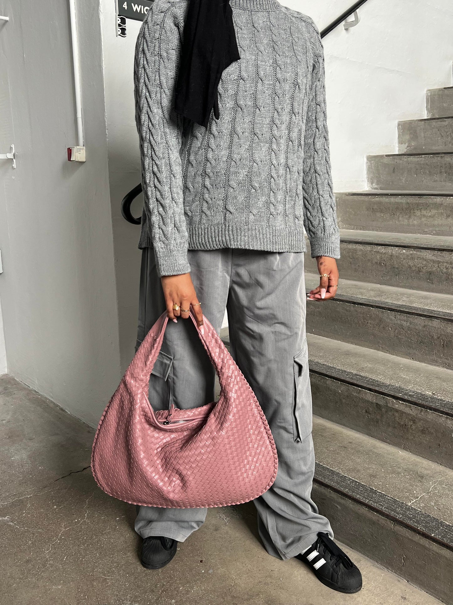 Cross-Weave Bag - Rose