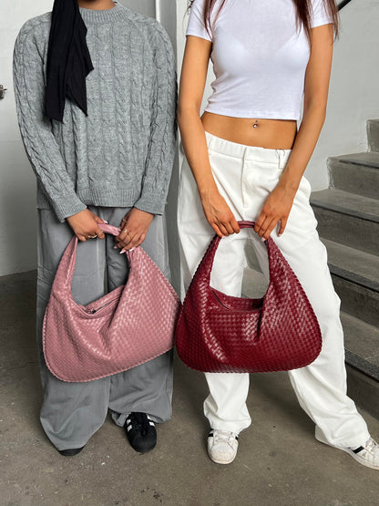Cross-Weave Bag - Rose
