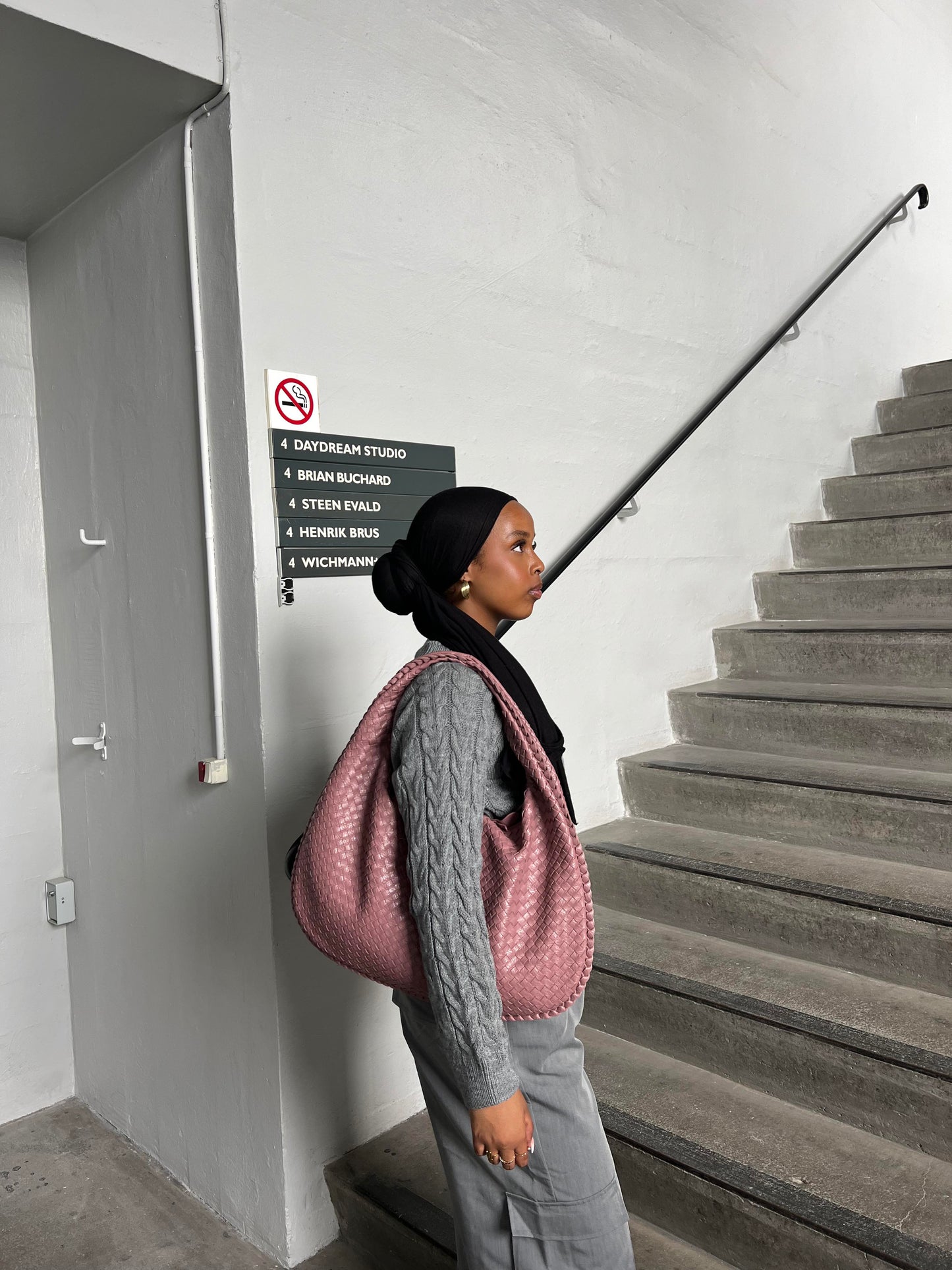 Cross-Weave Bag - Rose