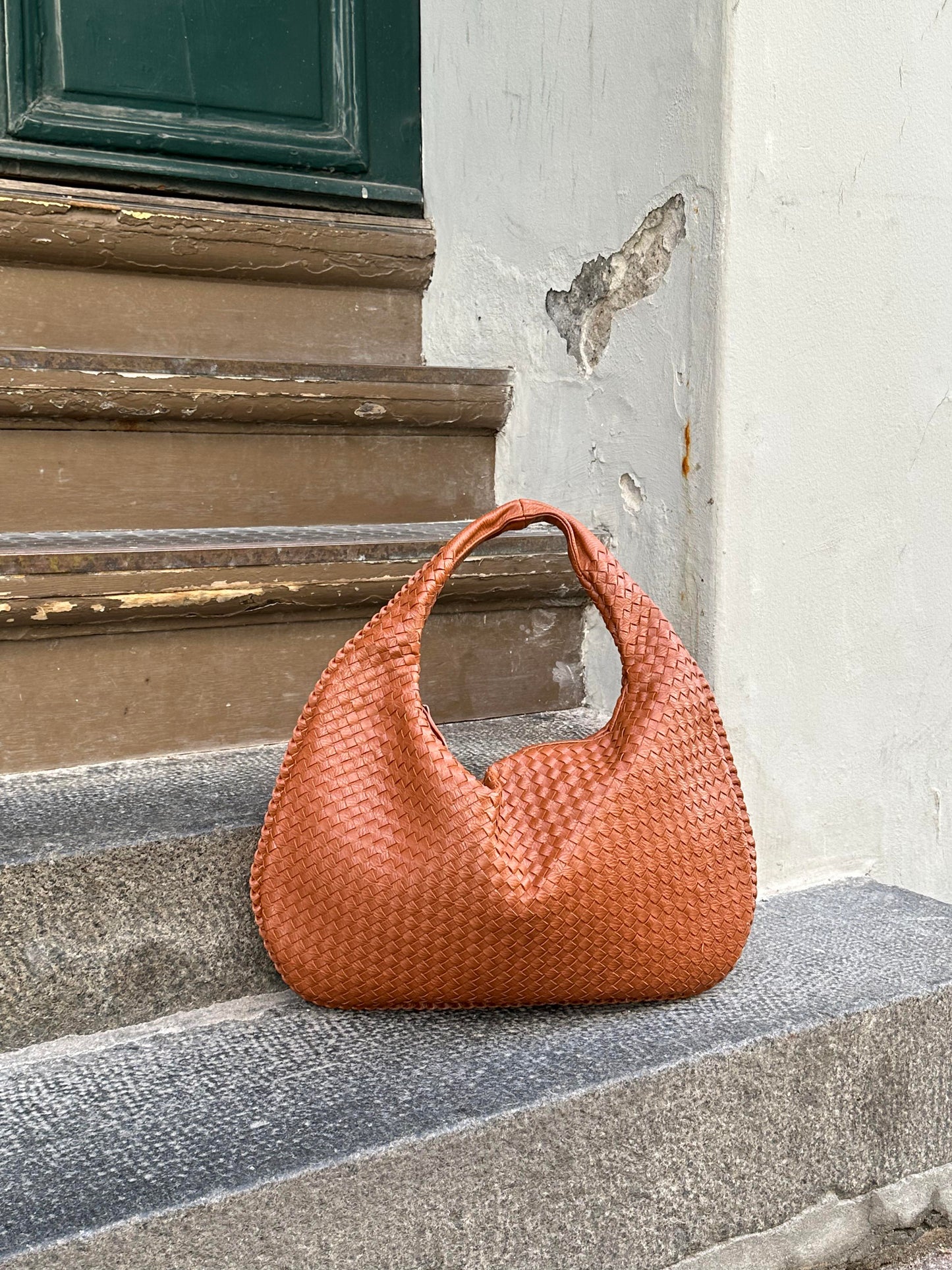 Cross-Weave Bag - Camel