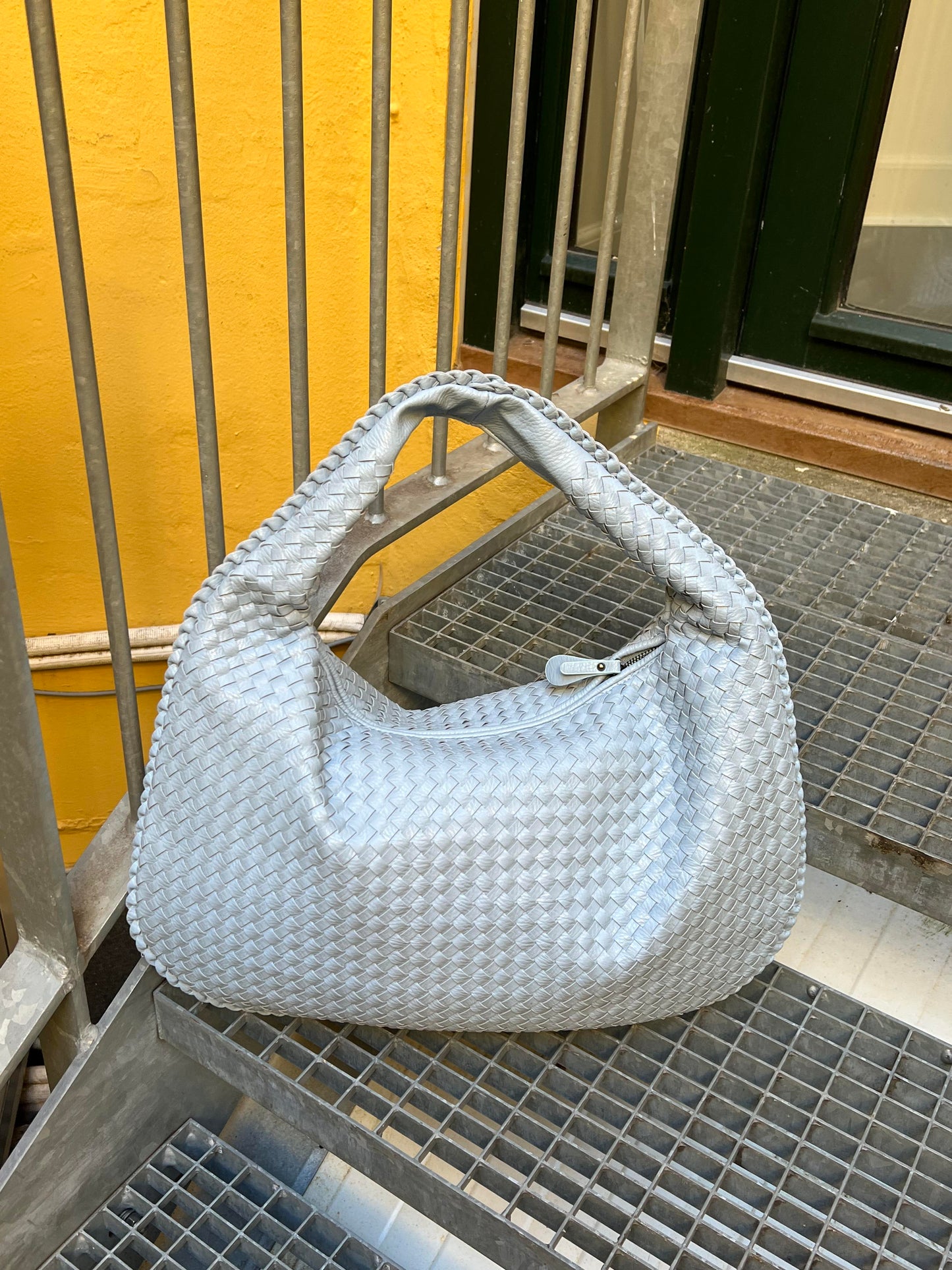 Cross-Weave Bag - Baby blue