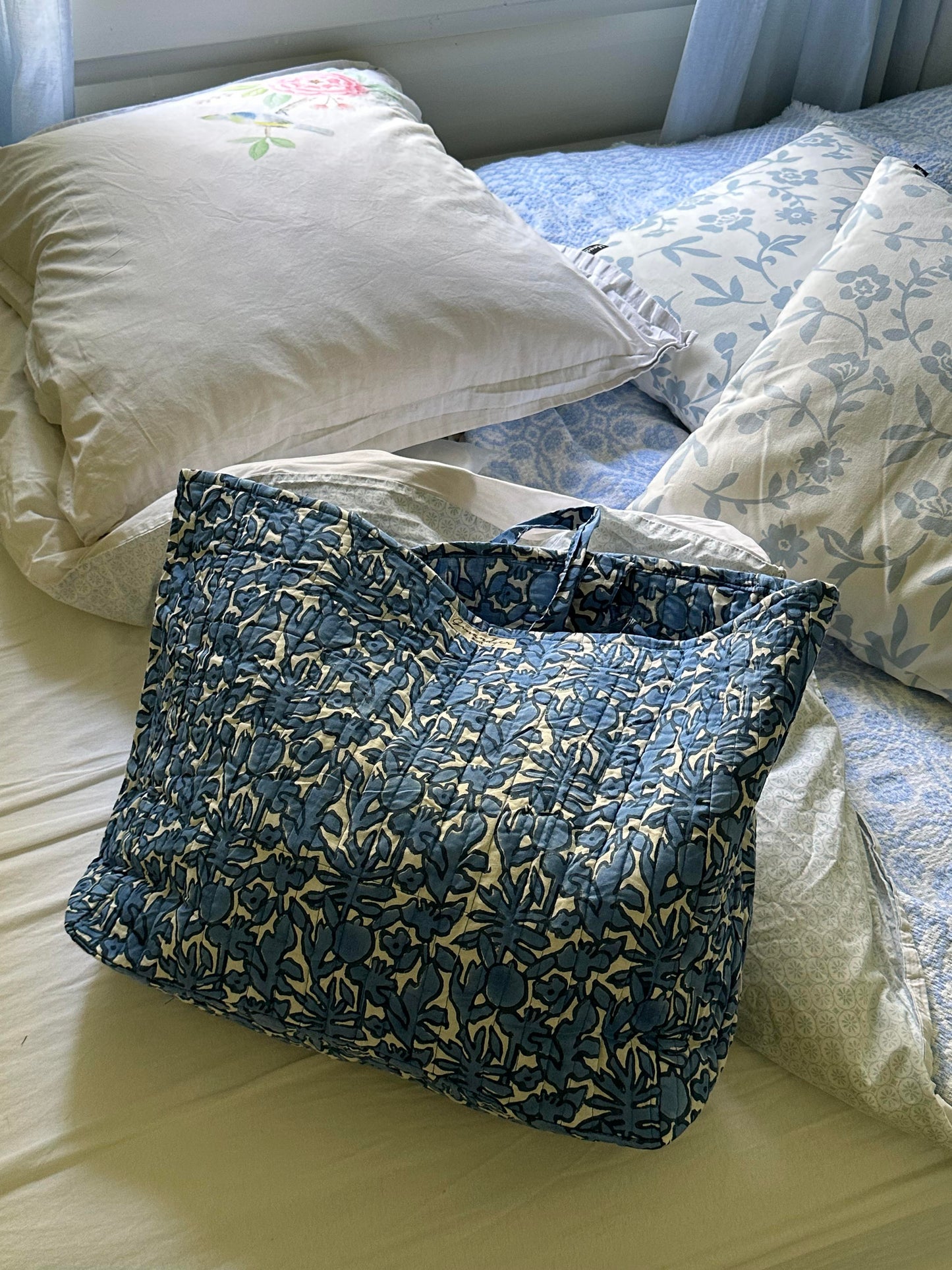 Mykonos tote bag - Blue