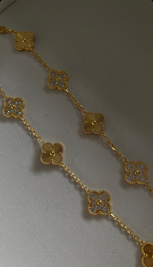 Gold Raya Diamanté Bracelet