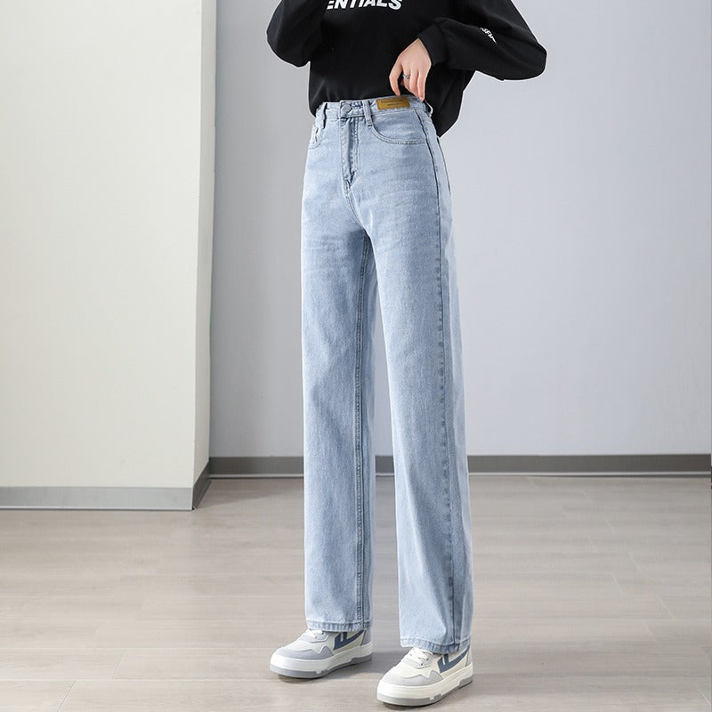 Casual High Waist Baggy Jeans