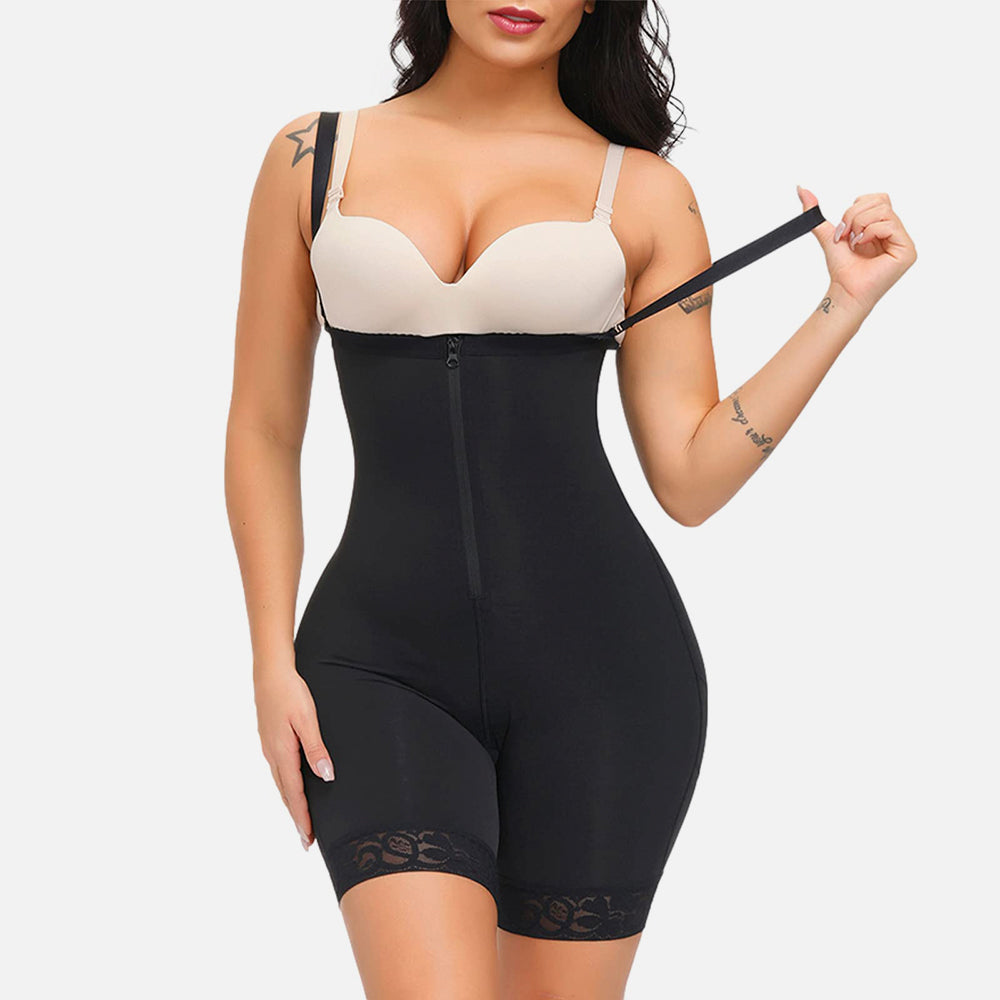 Firm Tummy Compression Bodysuit With Butt Lifter