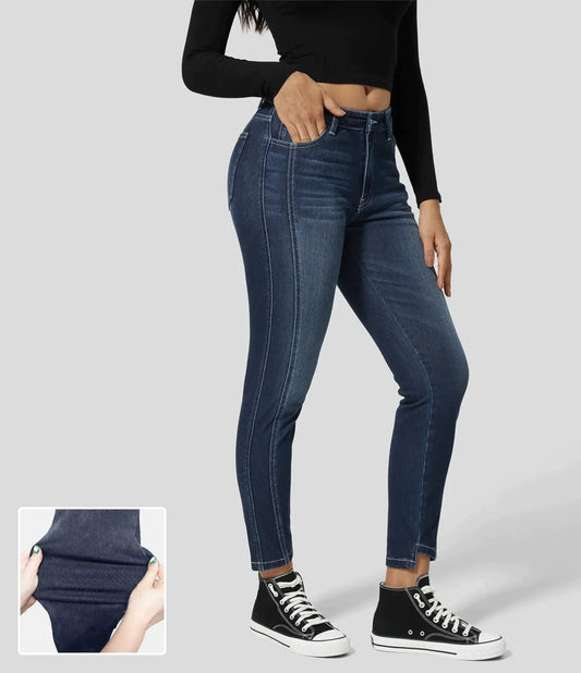 Stretchy Mid Rise Casual Skinny Jeans