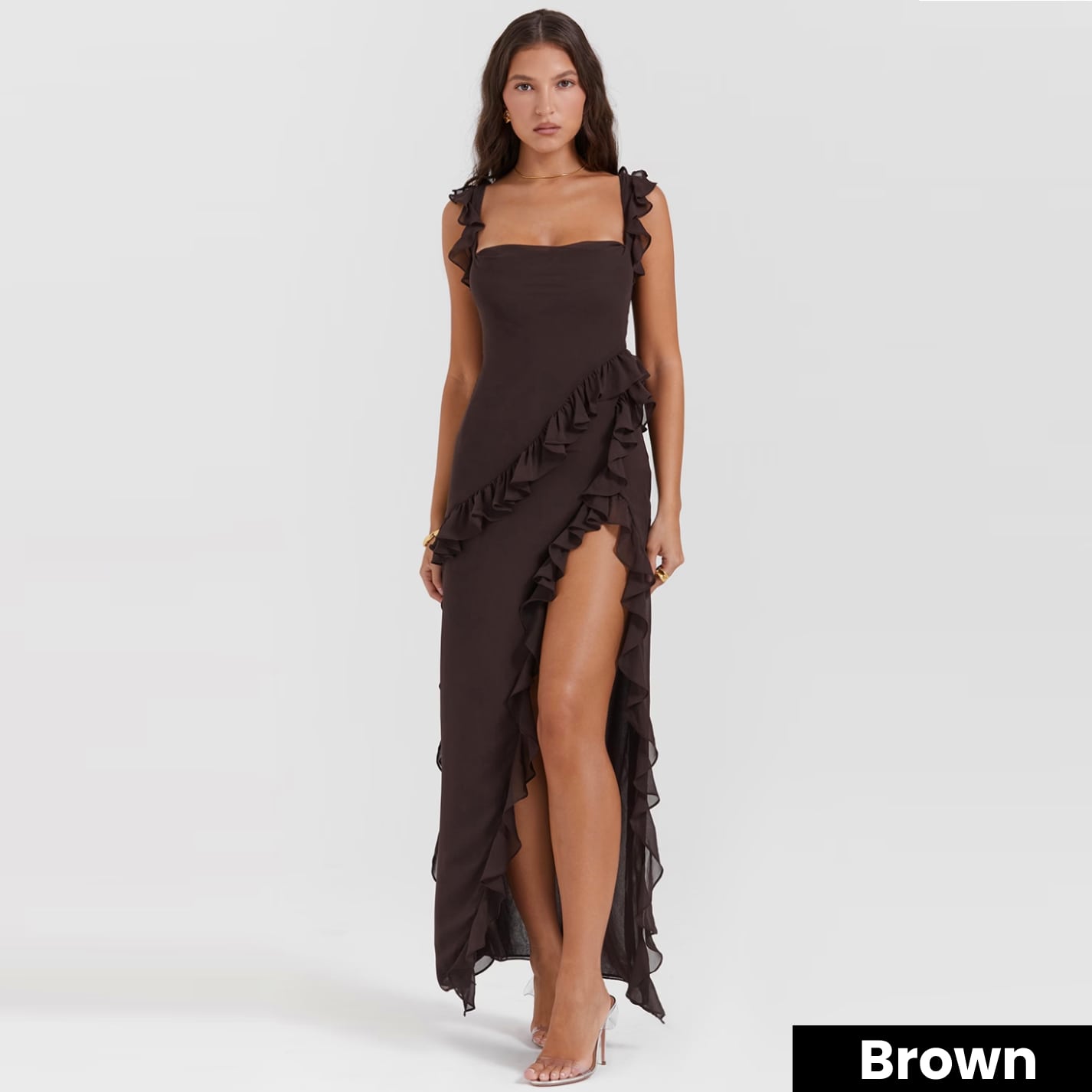 Viral Ruffle Maxi Dress