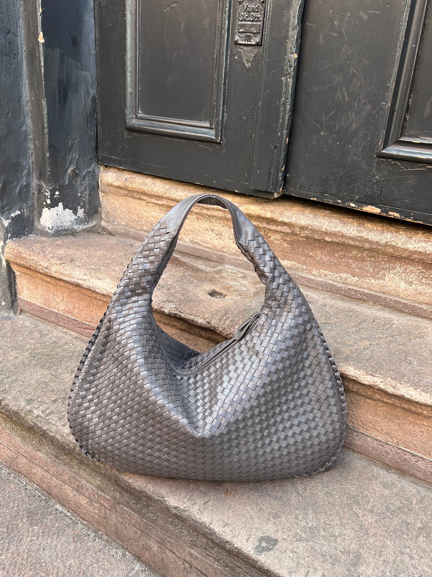 Cross-Weave Bag - Grey