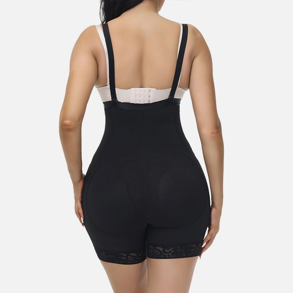 Firm Tummy Compression Bodysuit With Butt Lifter