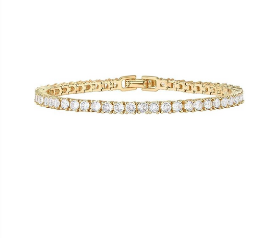 Ash Classic Tennis Bracelet I Gold