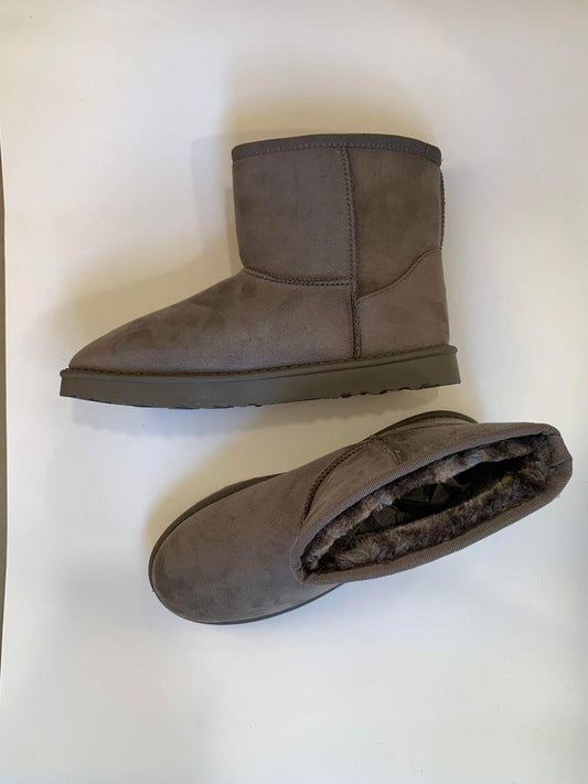 Teddy boots - grey