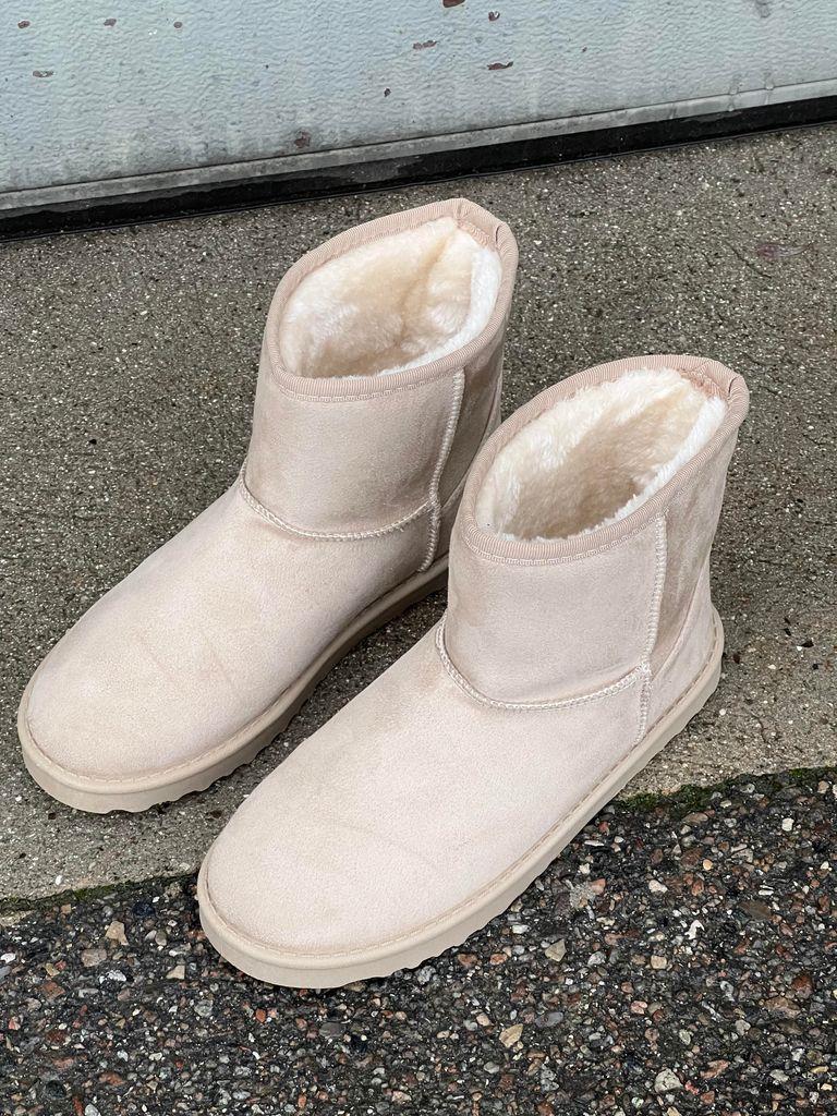 Teddy boots - beige