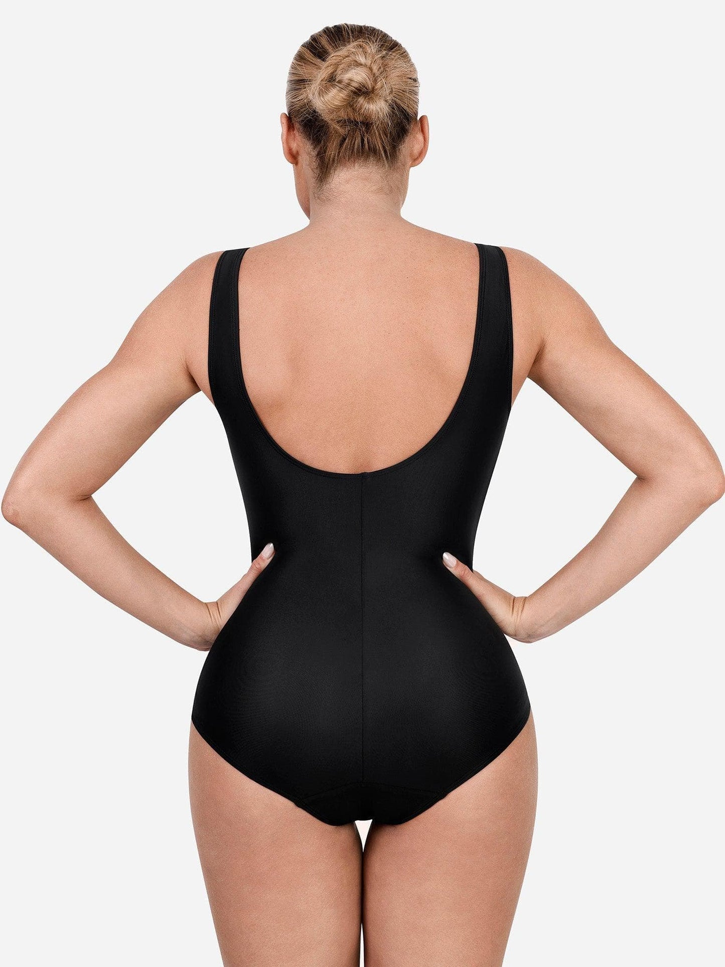 Deep-V Neck One-Piece Shapewear Bodysuit