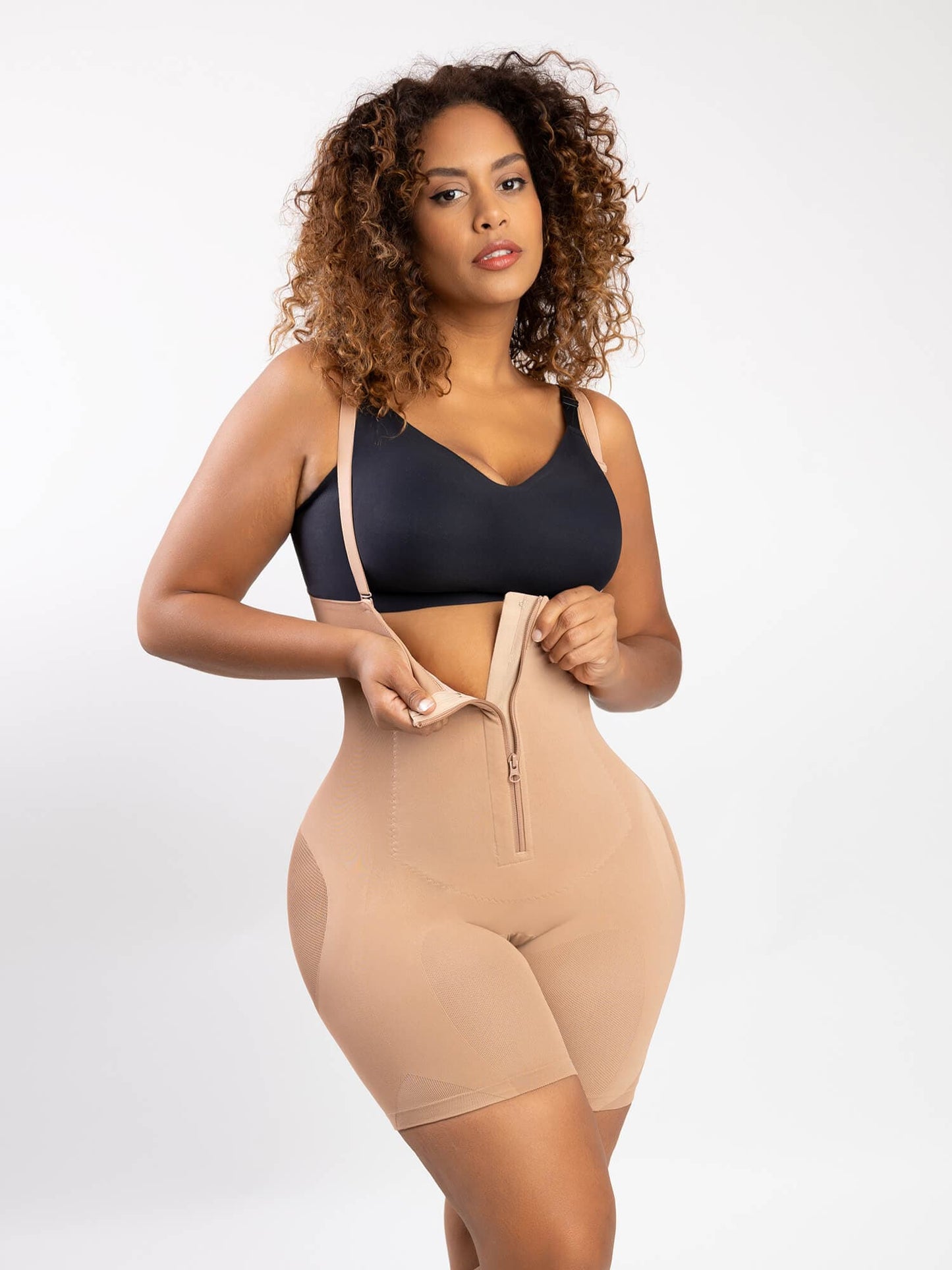 Latex Tummy Control Shapewear Mesh Butt Lifter Bodysuit