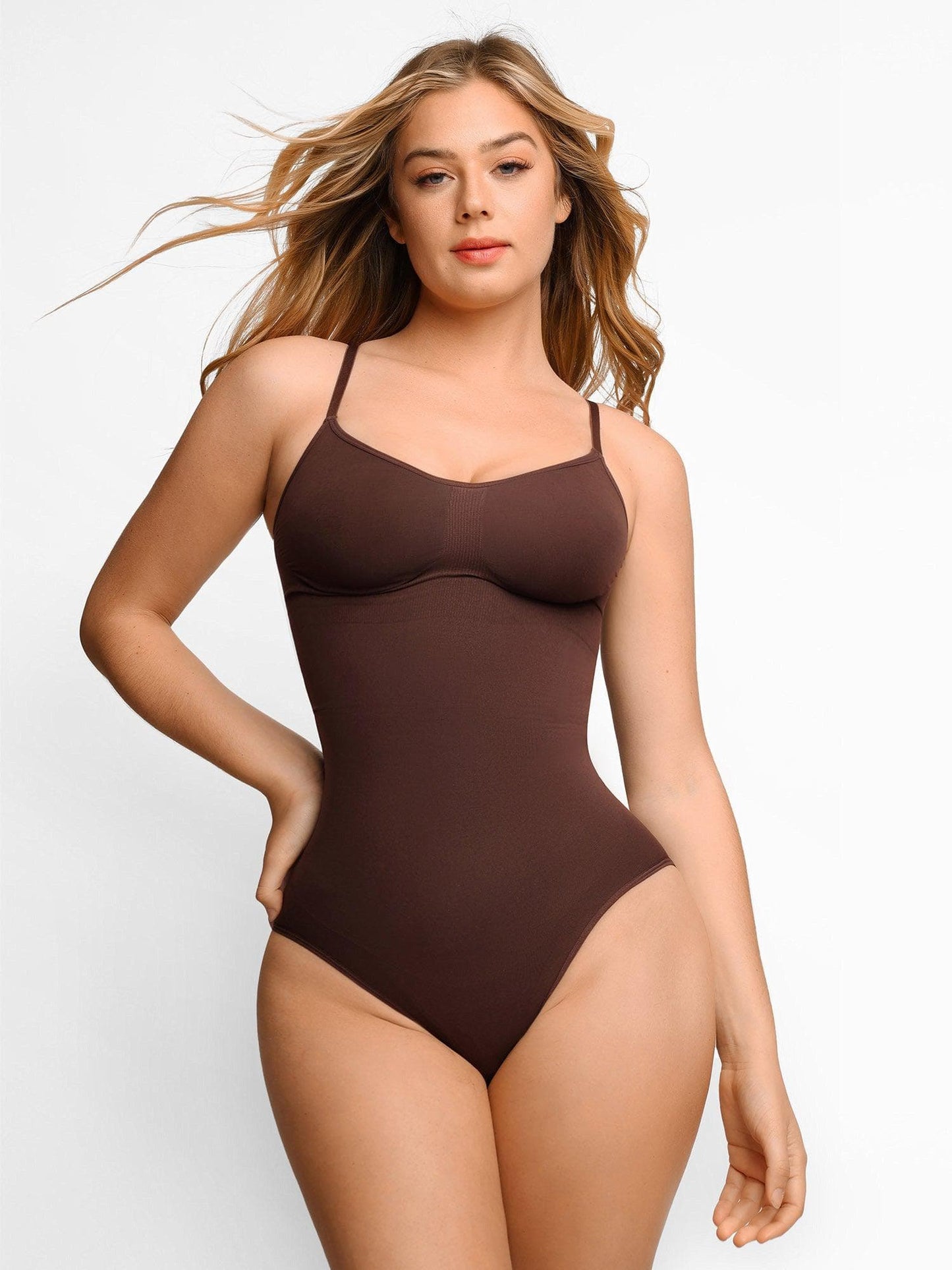 Scoop Neck Snap Gusset Brief Bodysuit