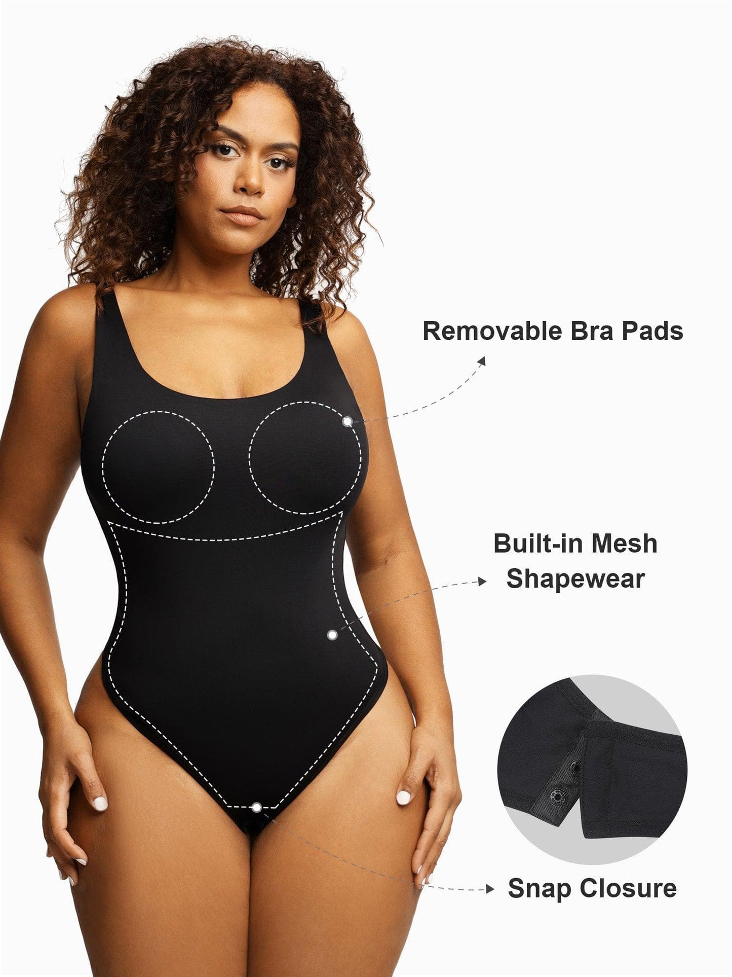 Square Neck Thong Bodysuits